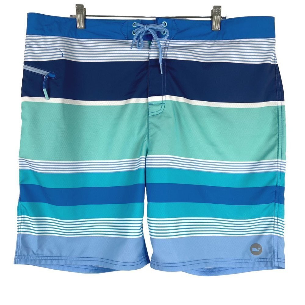 Vineyard Vines Peaks Island Board Shorts Bottom Men's Size 40 Striped‎ SW-1666